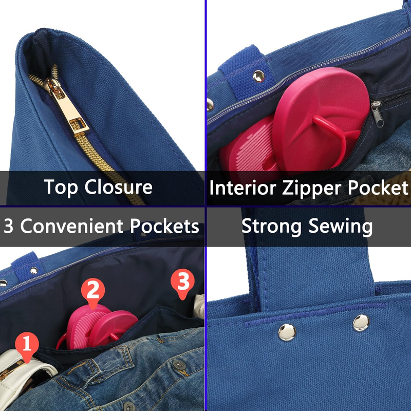 Beach Tote Bag Waterproof Sandproof Large Canvas Pool Cruise Essentials3