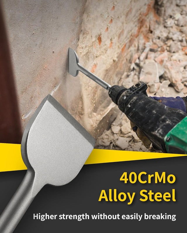 4Pcs SDS Chisel Set for Rotary Hammer Drill - Tile & Cement Removal Tools2