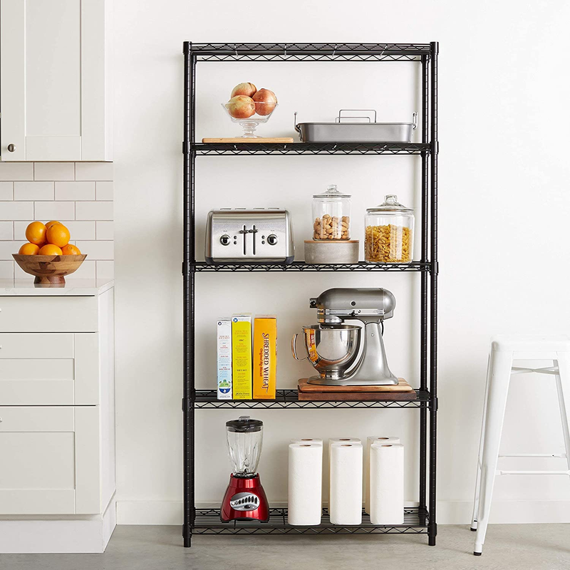 5-Shelf Adjustable, Heavy Duty Storage Shelving Unit (350 Lbs Loading Capacity p1