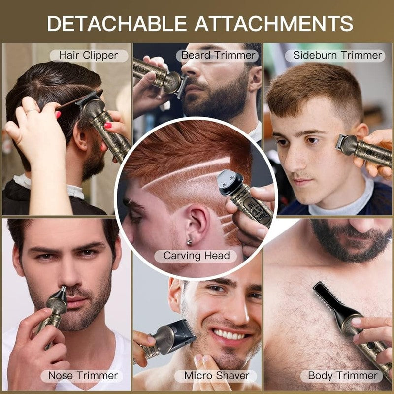 7-in-1 Beard Trimmer Kit for Men - Cordless T-Blade Hair Clipper & Grooming Set2