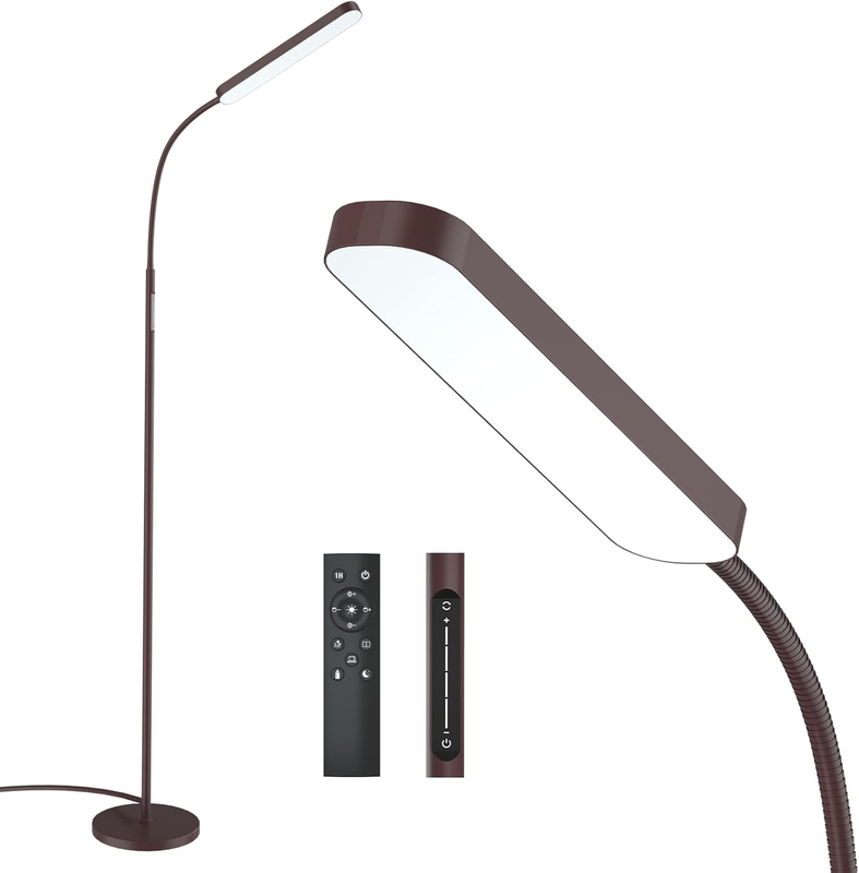 Led Floor Lamps with 15W/1000Lm Bright LED Floor Lamp with Stepless Adjustable 30