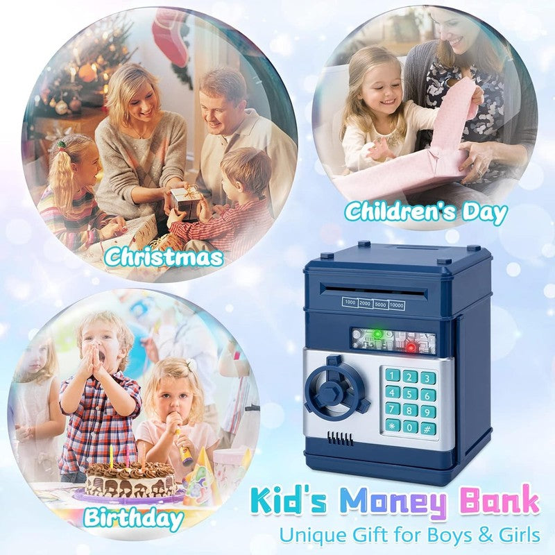 Piggy Bank Cash Coin Can ATM Bank Electronic Coin Money Bank for Kids Age 3-12, 4