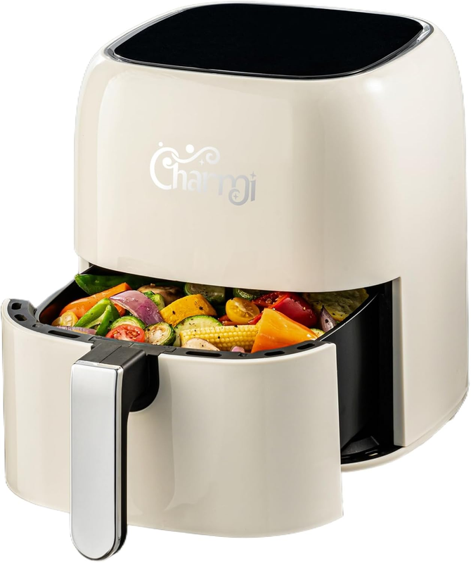 5QT Air Fryer Retro Design Cream White, Touchscreen, 8 Presets, Auto Shutoff9
