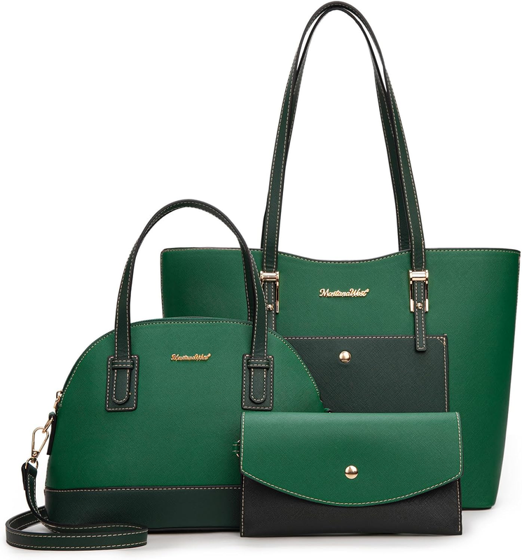 3PCS Purses for Women Tote Bag and Wallet Set Shoulder Satchel Handbags7