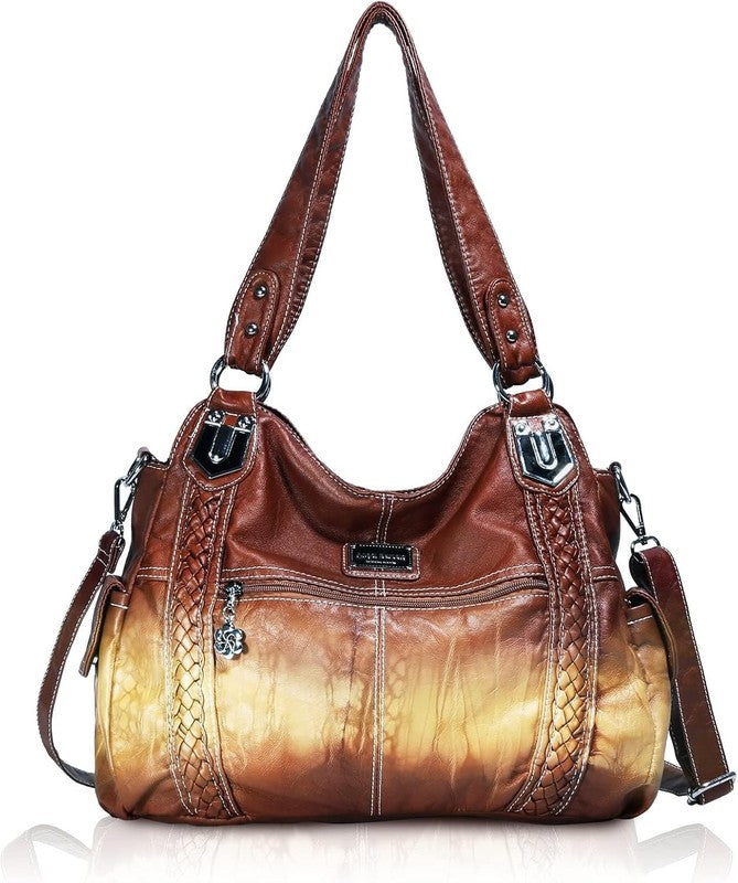 Women's Soft PU Leather Shoulder Bag Crossbody Purse Handbag1