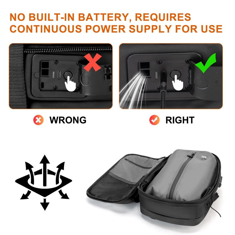 80L Vacuum Travel Backpack Built-In Pump TSA Lock Water Resistant Carry On3