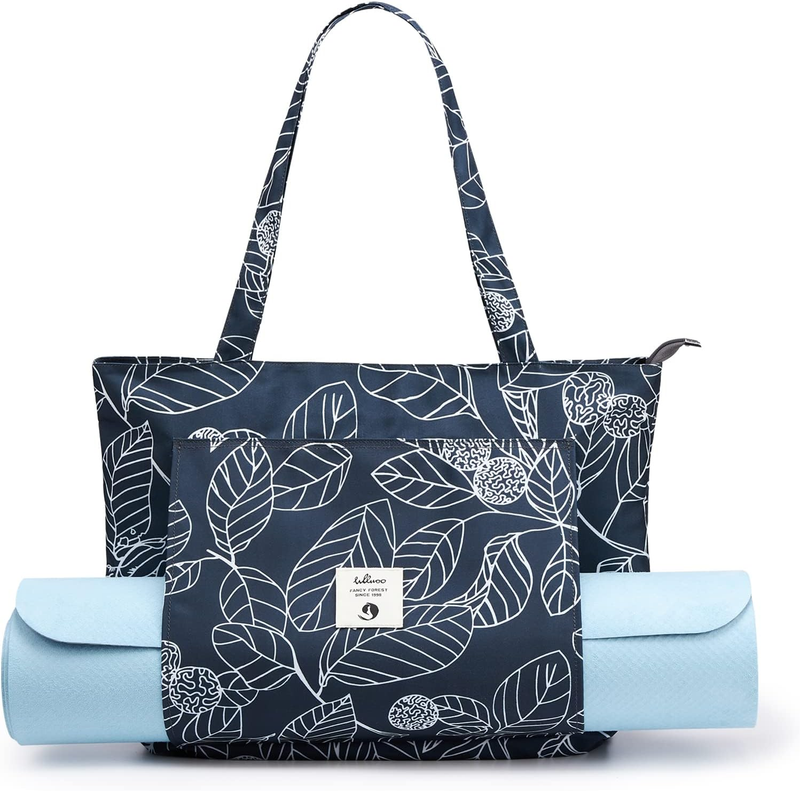 Yoga Bags for Women with Yoga Mats Bags Carrier Carryall Canvas Tote for Pilates9