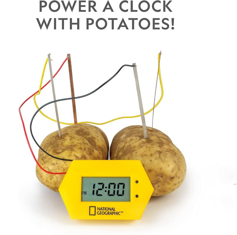 National Geographic Battery Making Kit Potato Clock STEM Science Toy2