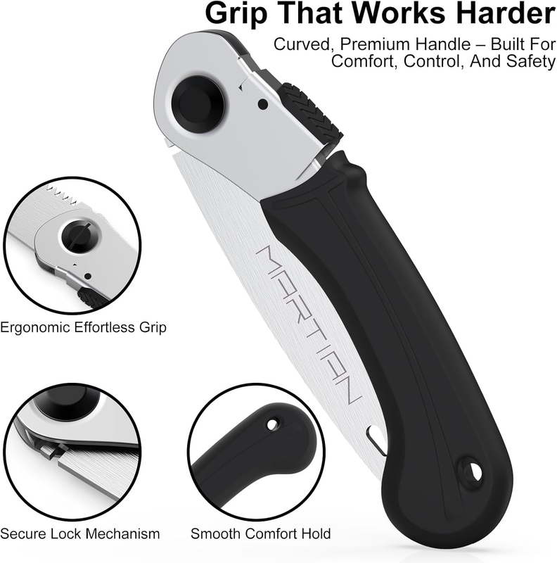 Outdoor Portable Mini Saw – Compact Folding Design + Belt-Mount Transparent Case4
