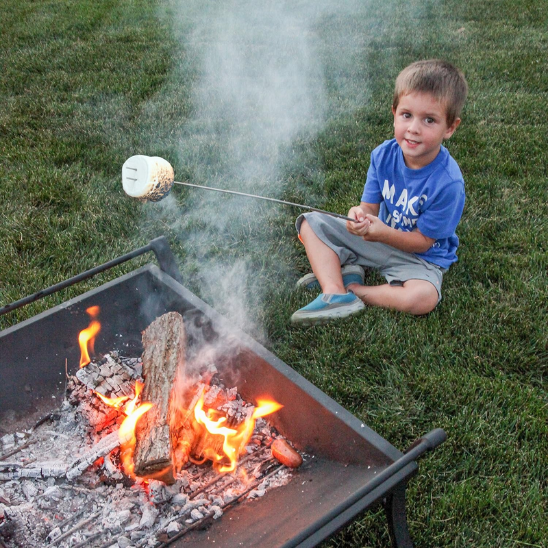 Camping Smores Kit 32” 8 Pack Marshmallow Roasting Skewers Fire Pit7