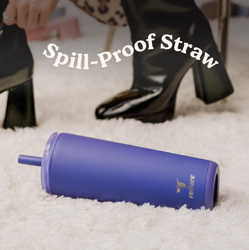 24oz Stainless Steel Insulated Tumbler Spill Proof Flip Lid Cold 32H Lilac Bud5