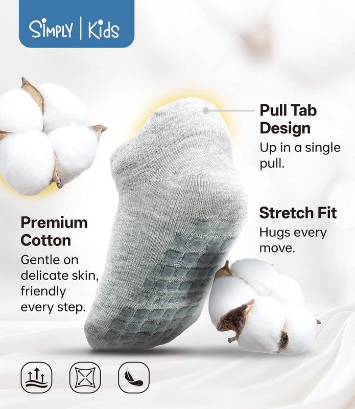 Baby Non-Slip Ankle Socks – Superior Grip, Soft Cotton, for Active Toddler Girls3