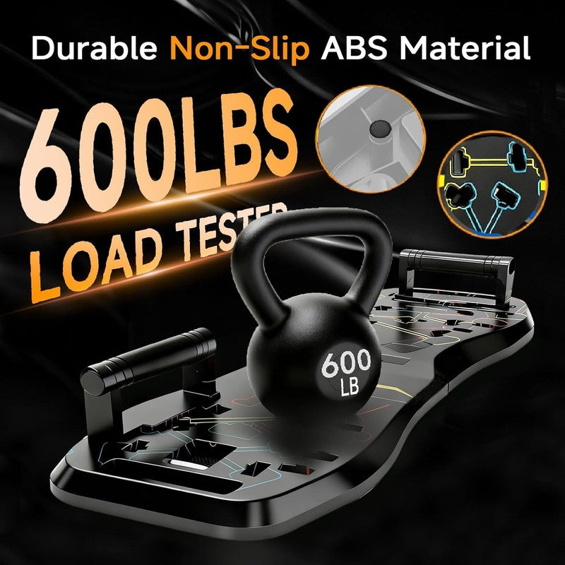 36-in-1 Push Up Board Home Gym w/ Ab Roller Resistance Bands Foldable3