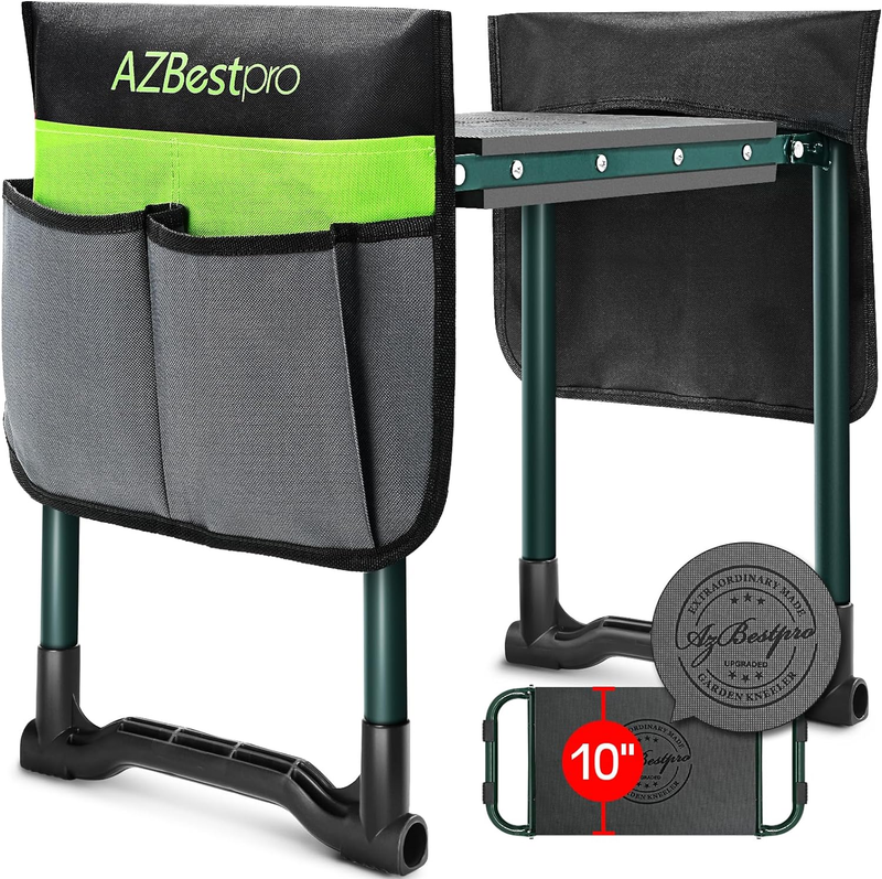 Garden Kneeler and Seat Heavy Duty, Upgraded Foldable Gardening Stool   Widened 8