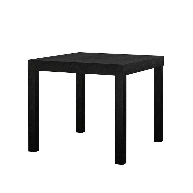 (4 Pack)  Parsons End Table, Black Oak2