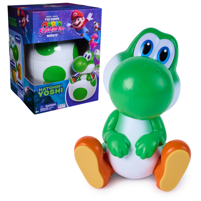Hatchin' Yoshi Figure – Interactive Super Mario Galaxy Toy for Kids Ages 4+10