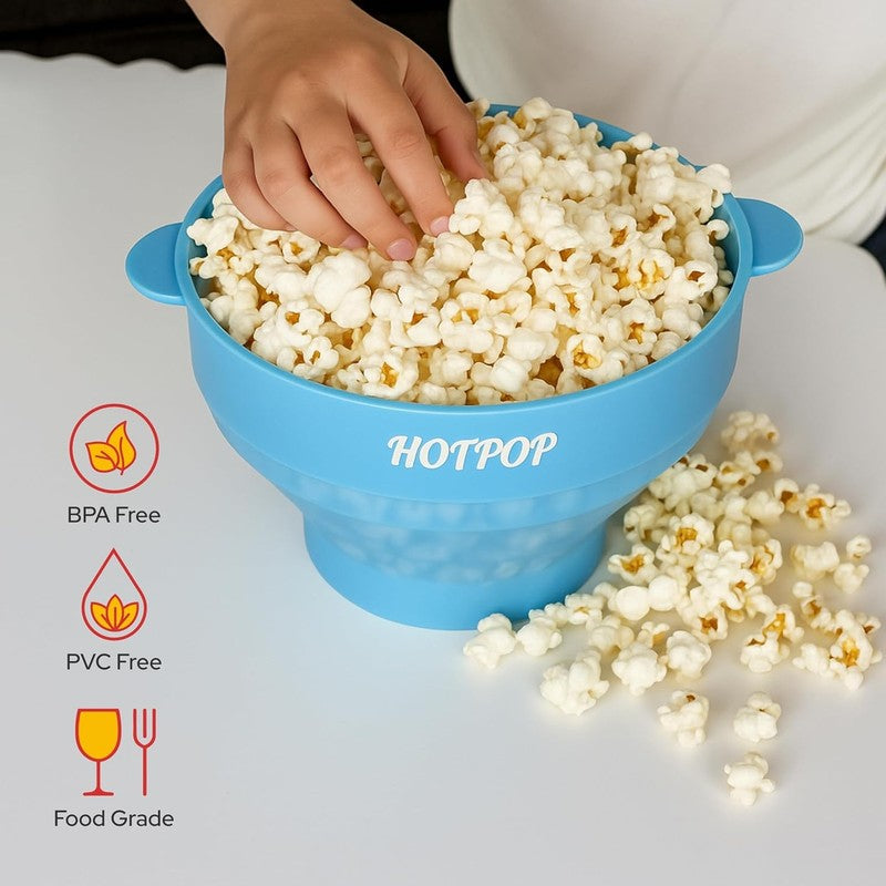 The Original  Microwave Popcorn Popper, Silicone Popcorn Maker, Collapsible Bowl5