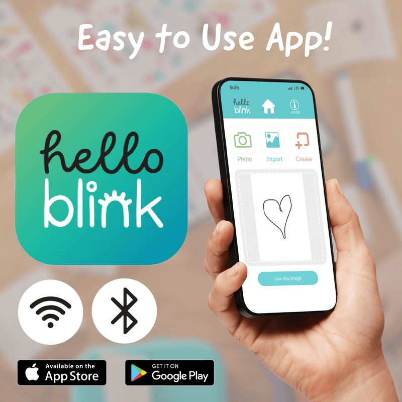 Hello Blink Sticker Maker – Create Your Own Stickers – Minimum Recommended Age I9