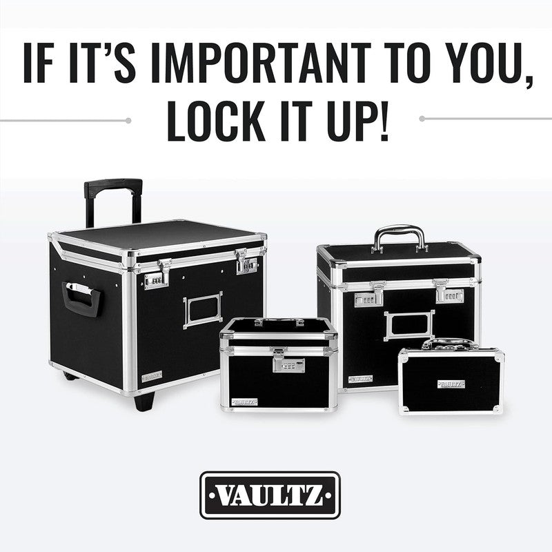 Secure Lock Box for Documents & Valuables - Safe Combination Storage - Black9