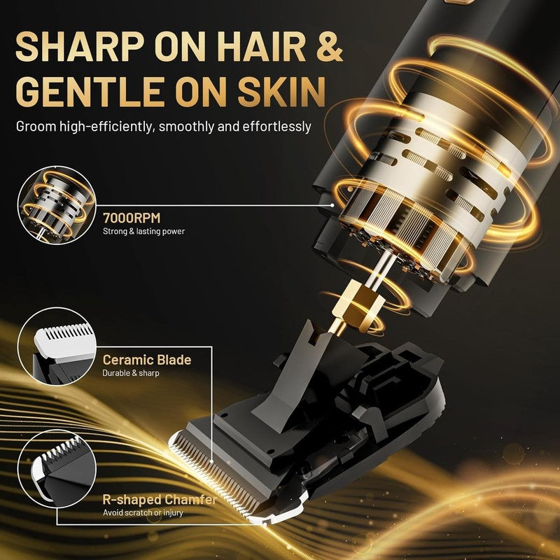 Waterproof Electric Razor for Men - Versatile Grooming Kit with 2 Blades6