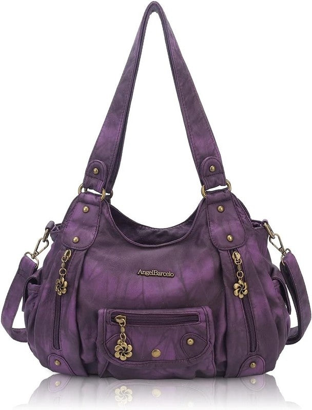 Women's Soft PU Leather Shoulder Bag Crossbody Purse Handbag1