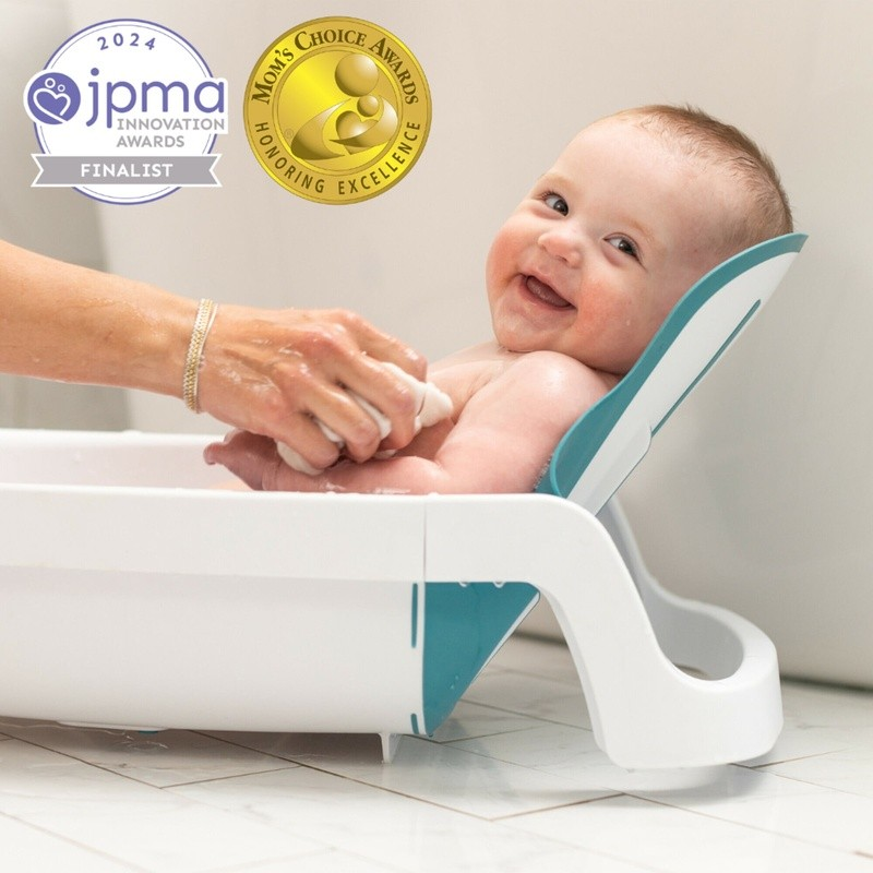 Adjustable 4-In-1 Infant Baby Bathtub Reclining Wash Seat Newborn to Toddler5