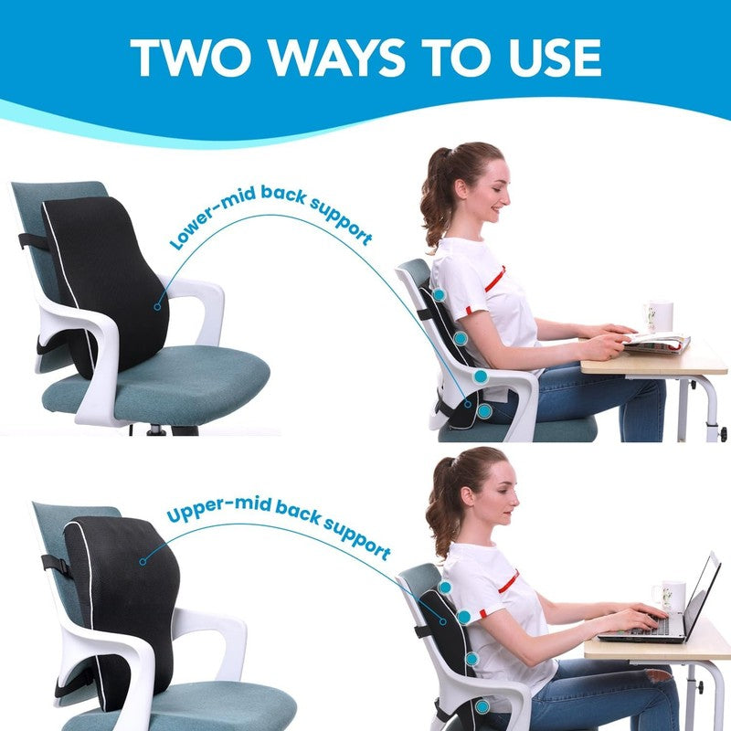 Lumbar Support Pillow for Office Chair, Car, Home or Dorm, Back Pain Relief5