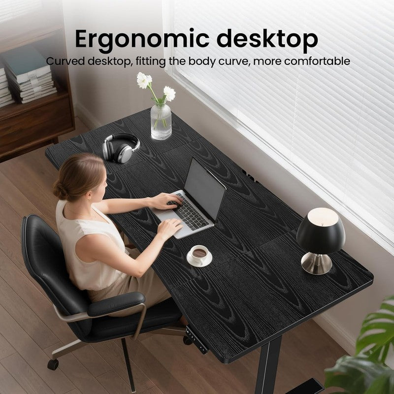63x28 Electric Standing Desk Sit Stand Home Office Computer Table Black2