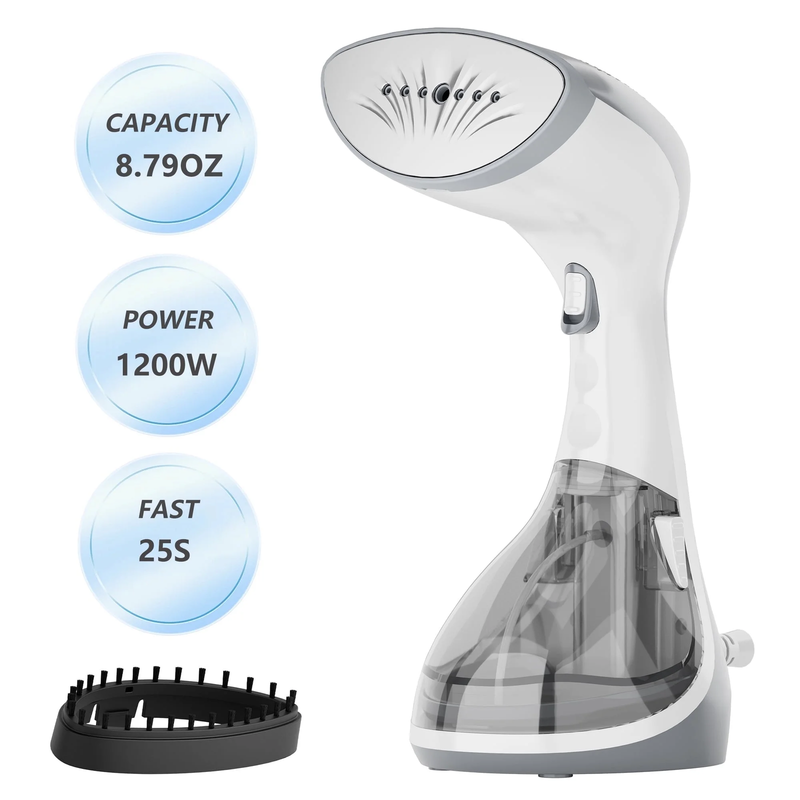 Handheld Garment Steamer for Clothes, 260ML Tank, 25s Heat Up, 1200W9