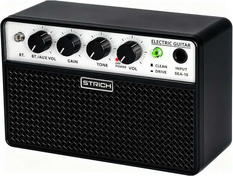 Mini Guitar Amp 5W Portable Rechargeable Practice Amplifier Black8