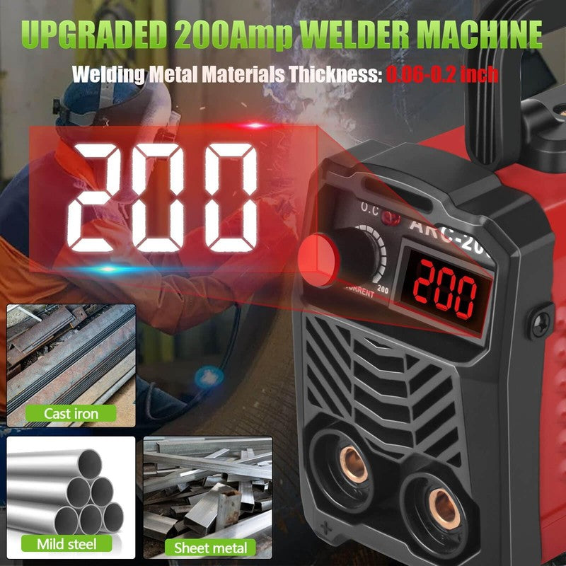 200A Stick Welder 110V ARC Portable IGBT Inverter Hot Start Anti Stick Kit6