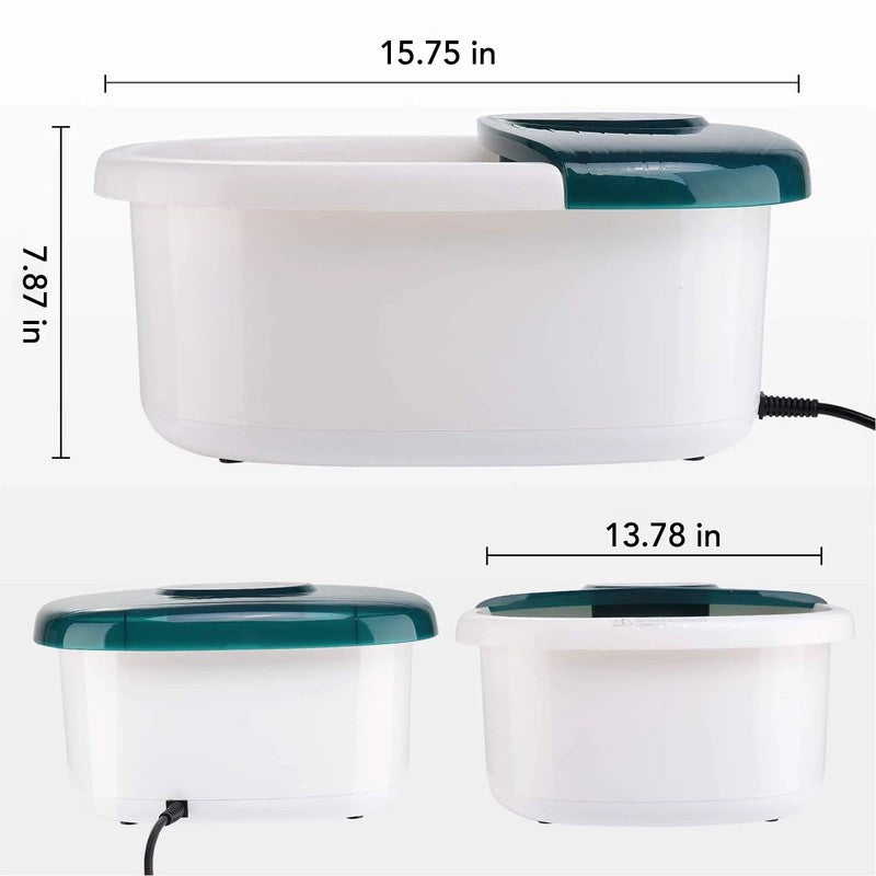 Foot Spa Bath Massager with Heat, Bubbles & Vibration – Green for Relaxation7