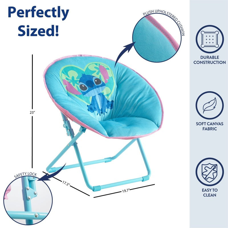 Stitch, 23" Kids' Saucer Chair, Blue1