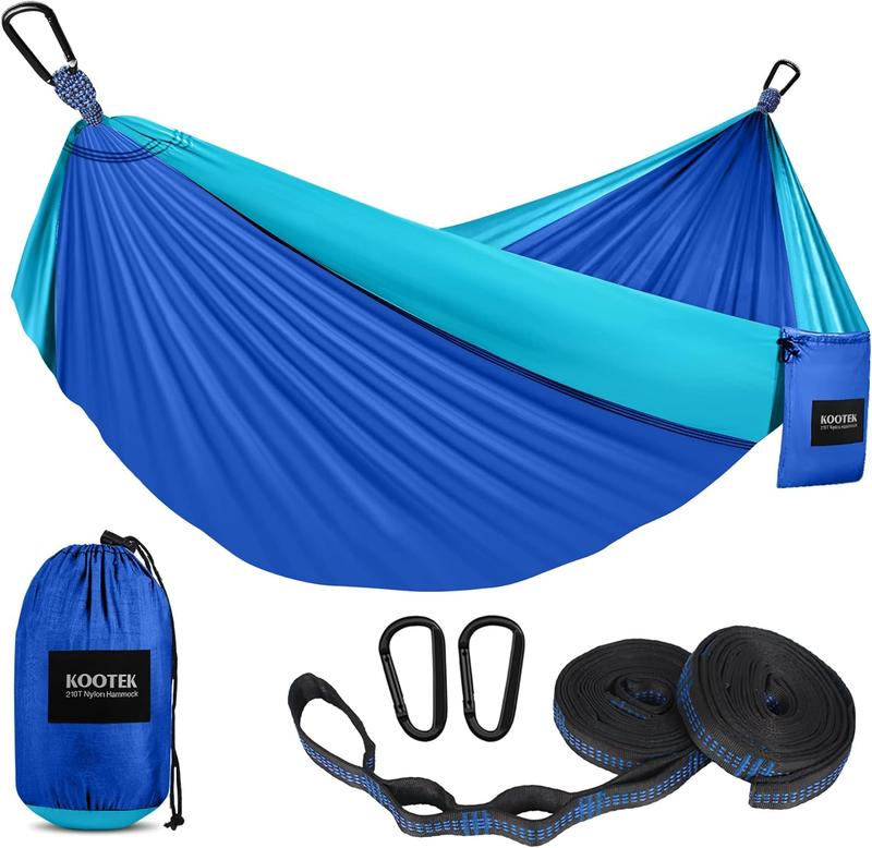 Portable Camping Hammock w/ Tree Straps & Carry Bag Outdoor Travel Hiking8