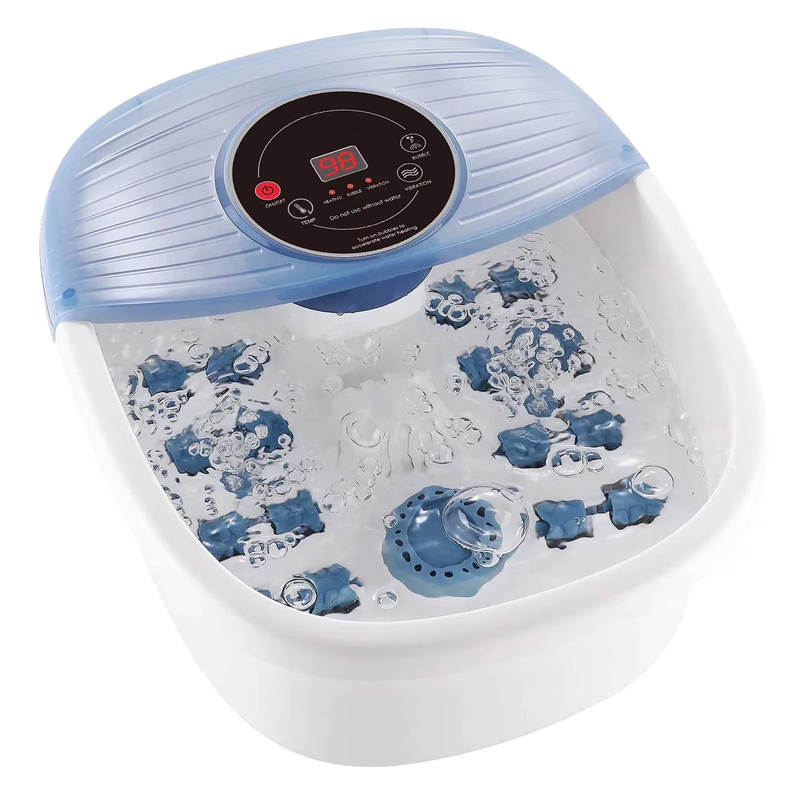 Foot Spa Bath Massager with Heat, Bubbles & Vibration – Blue for Relaxation10
