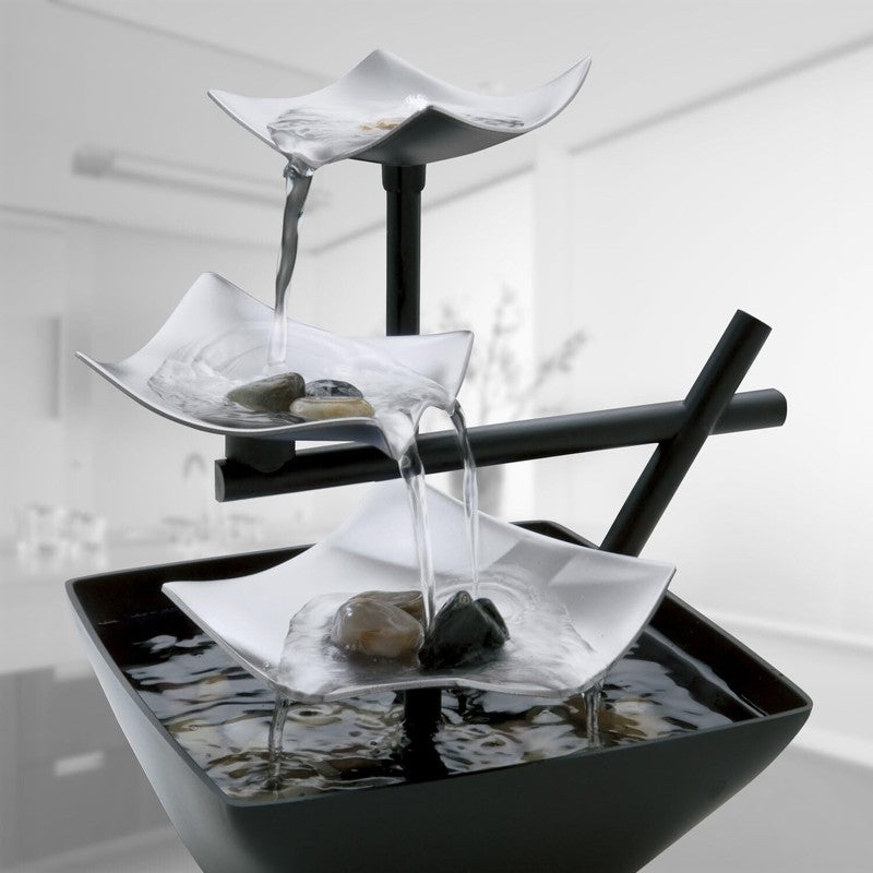 Tabletop Water Fountain, Home Décor Soothing Sound Machine -  8.25” Tall1