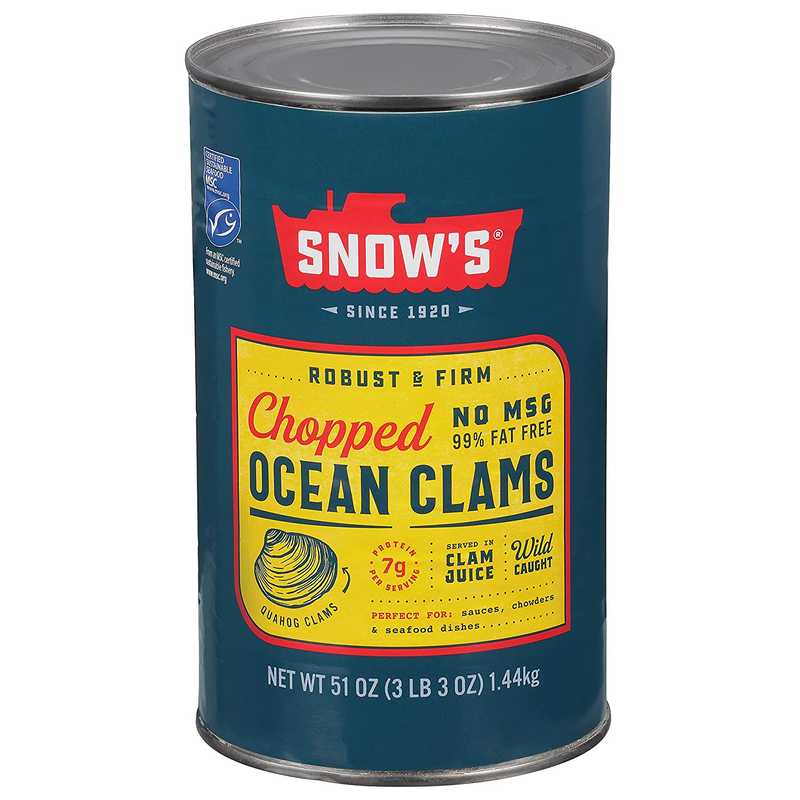 Ocean Chopped Clams 51 Oz Can - Gluten Free, 7G Protein, Perfect for Recipes8