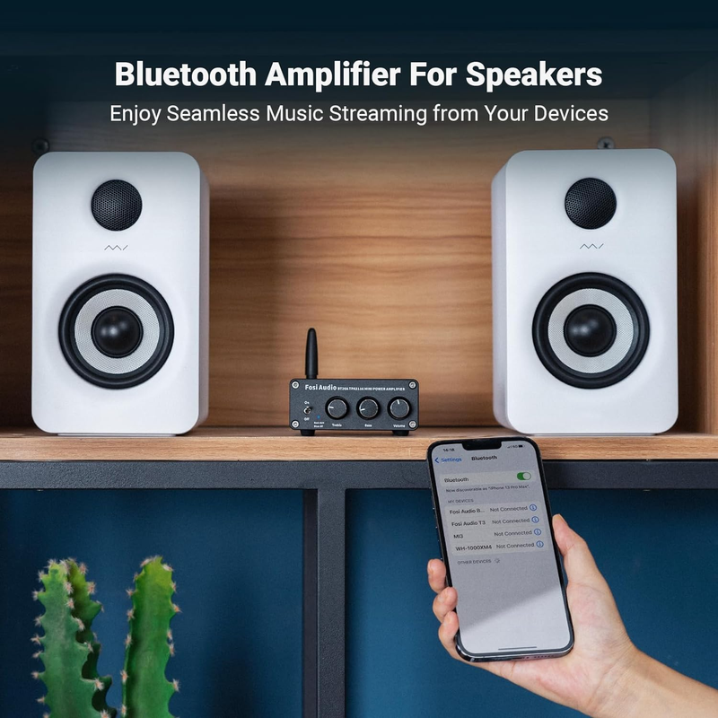 BT20A Bluetooth 2 Ch Stereo Amplifier 200W Mini Class D Home/Outdoor Audio2