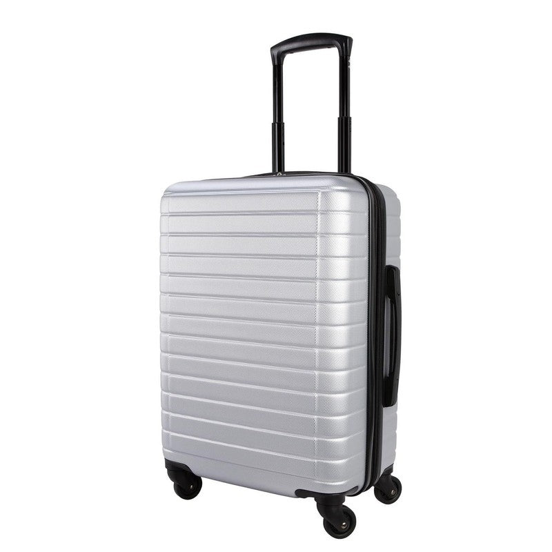 Protégé Vacationer 20" Carry On Expandable Hardside Luggage Silver Spinner7