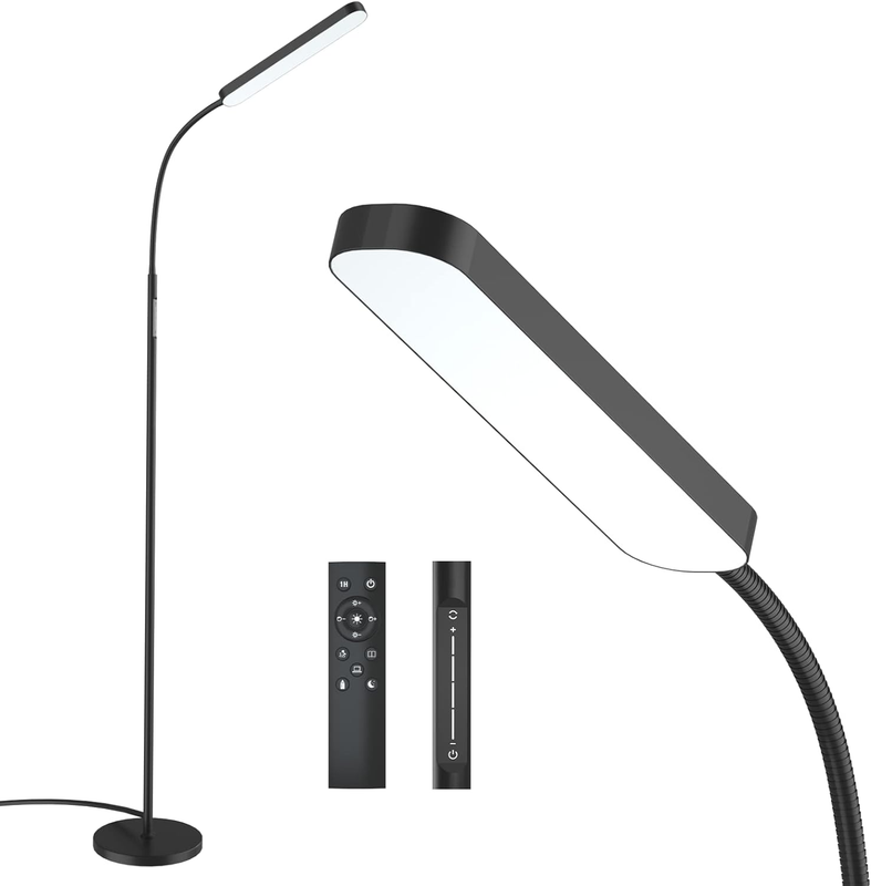 Floor Lamp, 15W/1000Lm Bright LED Floor Lamp with Stepless Adjustable 3000K 600010