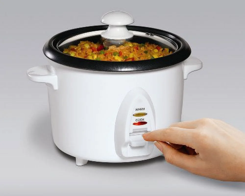4 Cups Uncooked Resulting in 8 Cups Cooked Rice Cooker, White (37534Y)1