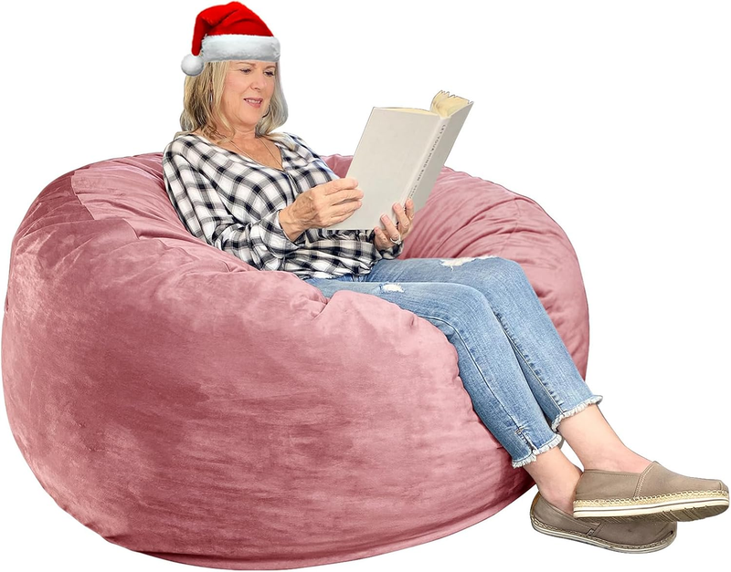 3 Ft Large Bean Bag Chairs for Adults/Teens with Memory Foam Filling, Soft Bean 9