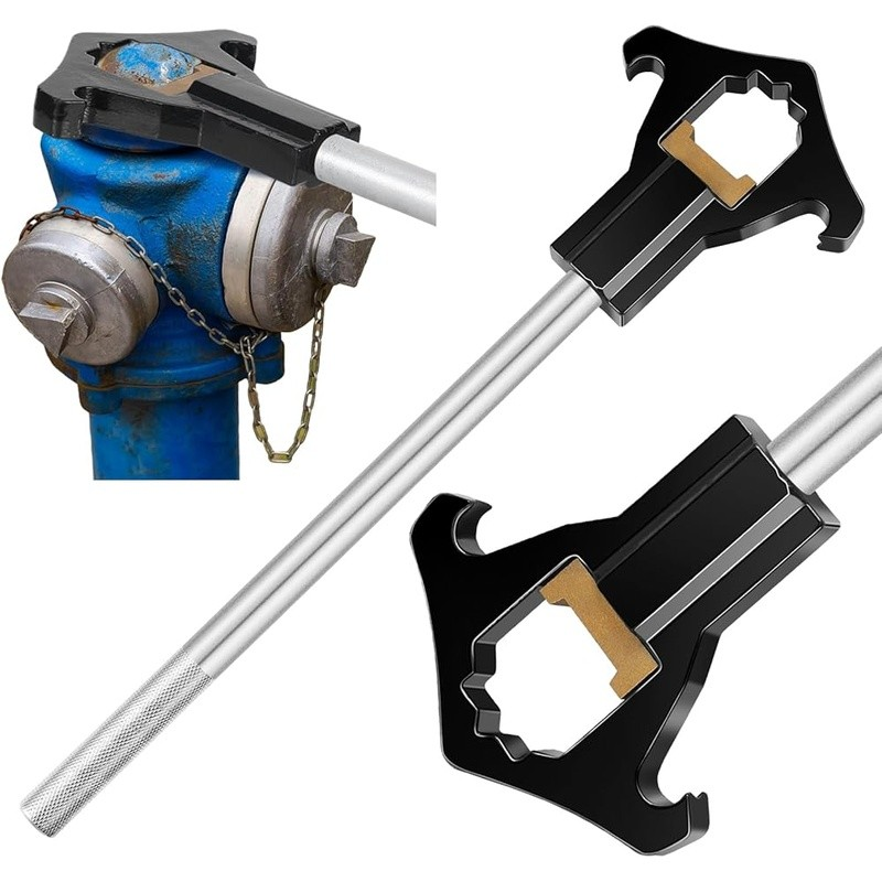 Heavy Duty Fire Hydrant Wrench Adjustable 19-1/2 Inch 3/4-6 Inch Couplings New1