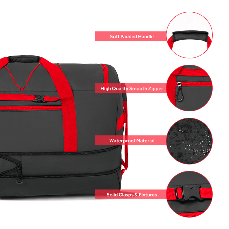 30in Rolling Duffle Bag Expandable 100-120L Waterproof Heavy Duty Travel6