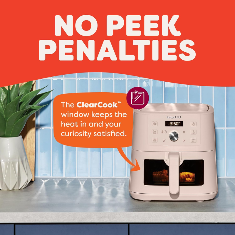 4Qt Vortex 6 in 1 Mini Air Fryer Air Fry Roast Bake Reheat Rosewater3