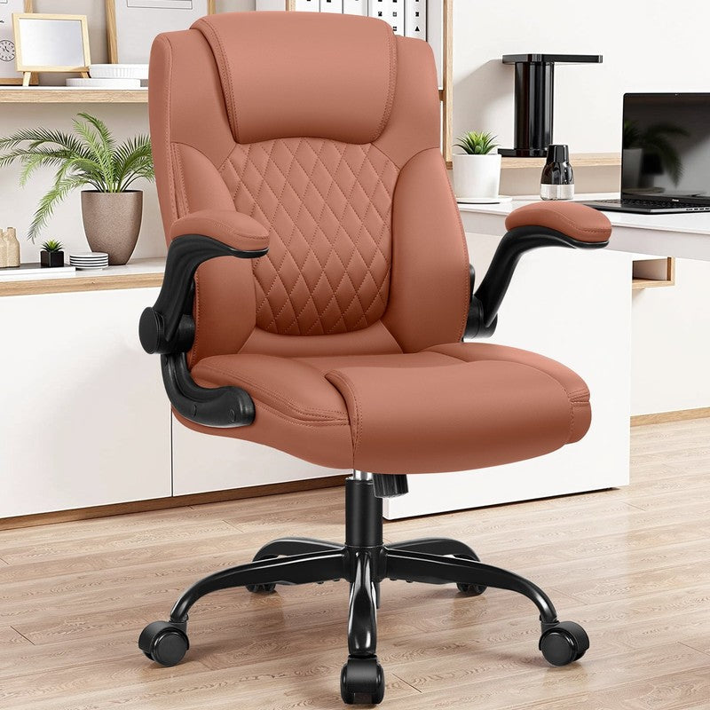 Leather Office Chair, Big and Tall Office Chair 400LBS Wide Seat Ergonomic Compu6