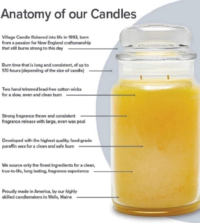Warm Buttered Bread Large Glass Apothecary Jar Scented Candle, 21.25 Oz, Brown4