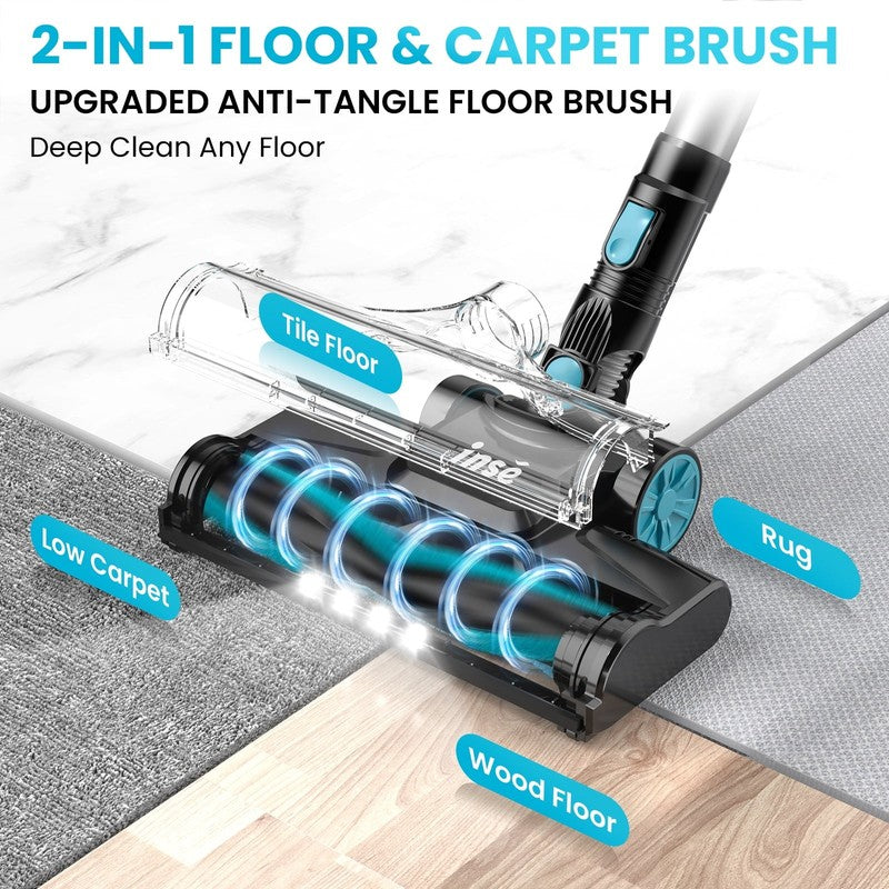 Cordless Vacuum Cleaners, 6-In-1 Lightweight Stick Vacuum for Hardwood Floor Car7
