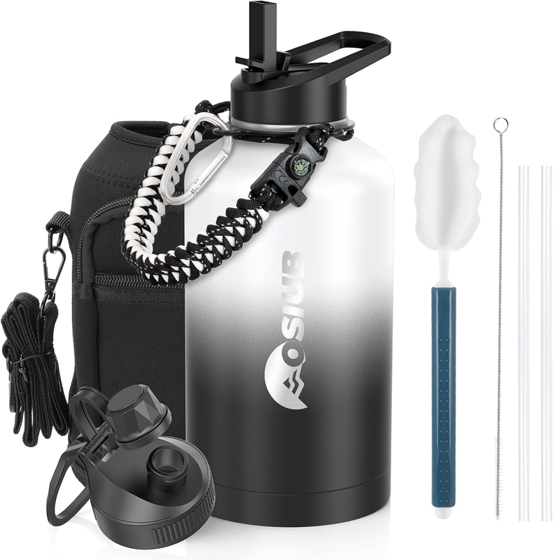 64oz Insulated Water Bottle Dark Gray   Triple Wall Vacuum, Leakproof, BPA Free8