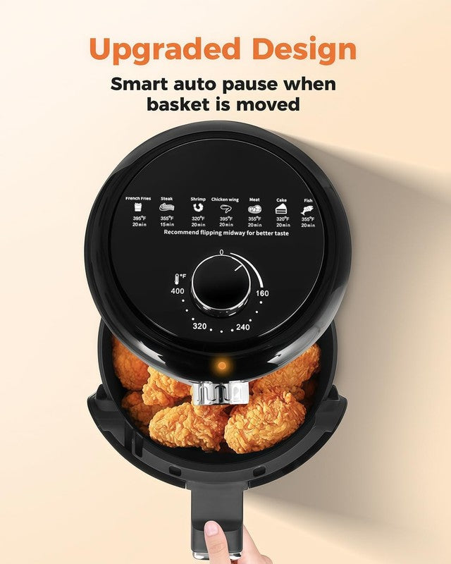 2.1QT Mini Air Fryer Compact Adjustable Temp & Timer Nonstick Basket7